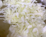 キャベツ みょうが かきたま味噌汁^^作り方6写真