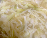 キャベツ みょうが かきたま味噌汁^^作り方8写真