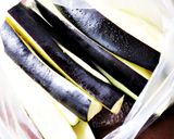 レンジ蒸し茄子の色鮮やか冷製*ピリ辛だれ作り方2写真
