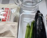 茄子とオクラの味噌汁作り方1写真
