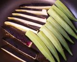 夏に♪茄子とオクラのバジルチキン乗せ作り方1写真