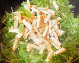 シンプルに、ごま香る水菜と厚揚げの炒り煮作り方3写真