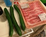 簡単　キュウリの肉巻き　マヨネーズが合う作り方1写真
