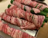 簡単　キュウリの肉巻き　マヨネーズが合う作り方3写真