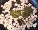 夏に♪茄子とオクラのバジルチキン乗せ作り方4写真