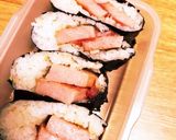 スパムと梅干しのおにぎらず作り方7写真