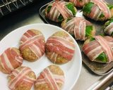 レシピ投稿祭☆チーズin肉巻きハンバーグ作り方7写真