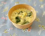ホッとする✨あおさとふわふわ卵のスープ作り方4写真