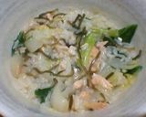 レンチン!鮭と白菜と青菜のリゾット作り方5写真