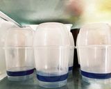 蝶々とまる紫陽花ココナッツミルクプリン作り方3写真