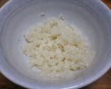 レンチン！小女子シラスと青菜のリゾット作り方1写真