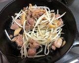 親鶏とニラもやしガーリック炒め作り方4写真