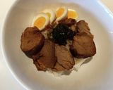 煮豚の汁を再利用☆玉子&豚丼作り方3写真