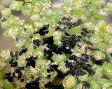 オクラ わかめ ねぎの味噌汁^^作り方4写真