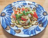 豚こま肉とトマトのカレー炒めパスタ作り方7写真