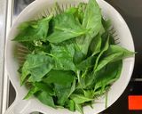 ピーマンの葉で!ご飯に合う梅のりおかか作り方2写真