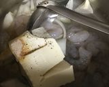 えびと豆腐と卵のスープ作り方2写真