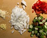 Okra Curry作り方3写真