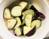 根菜茄子簡単甘味噌炒め味温野菜サラダ作り方6写真