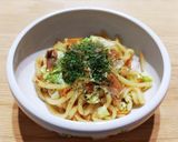 子ども向けしょうゆ焼きうどん作り方6写真