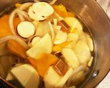 レシピ投稿祭サツマイモとカボチャのスープ作り方3写真