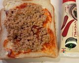 コチュジャンの旨辛納豆チーズトースト作り方2写真