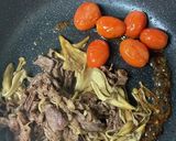 きのこトマト牛肉炒め煮丼 お弁当にも作り方5写真