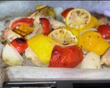 パプリカとレモン風味チキンのオーブン焼き作り方10写真