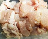 モロヘイヤ人参舞茸の鶏胸肉高野豆腐衣炒め作り方6写真