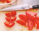 トマトとたまご炒め作り方1写真