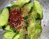 韓国ピリ辛胡瓜(胡瓜のキムチ風)作り方3写真