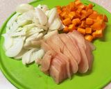 レシピ投稿祭　カボチャにカレー　あんかけ作り方1写真