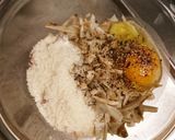 鶏ごぼうバーグ作り方1写真