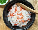 鮭の混ぜご飯+焙煎玄米作り方2写真