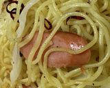 時短◎ソーセージでペペロンチーノ風焼そば作り方5写真