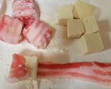 島豆腐の豚バラ巻きらふてー風作り方1写真