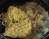 超簡単！業スー塩だれで塩たま焼きそば作り方3写真