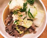 肉どうふ鍋作り方4写真