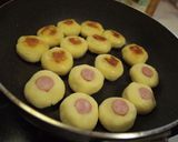もっちもち❤ウインナー入りポテトもち作り方7写真