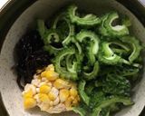 レシピ投稿祭　調味料要らずゴーヤのチヂミ作り方2写真