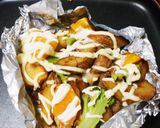 残り物で☆焼き鳥とポテトのホイル焼き☆作り方6写真
