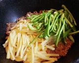バラ肉の青椒肉絲作り方6写真
