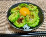 酔わせゴーヤーの卵乗っけごはん作り方8写真