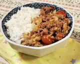 夏野菜たっぷりそぼろ♪作り方3写真