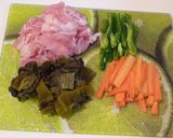 高菜と豚肉のピリ辛炒め作り方1写真