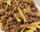 豚挽肉と千切りじゃがいもの甘辛炒め＊作り方11写真