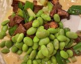 旨旨和風ケークサレ！葱味噌牛タン茶豆入り作り方3写真