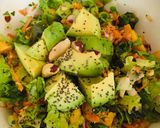 野菜を切るだけ！アボカド＆桃のサラダ作り方3写真