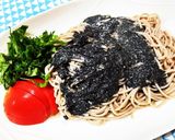 黒ごまミルクそば作り方5写真