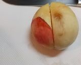 桃の剥き方 むき方 桃 十字がポイント!作り方1写真